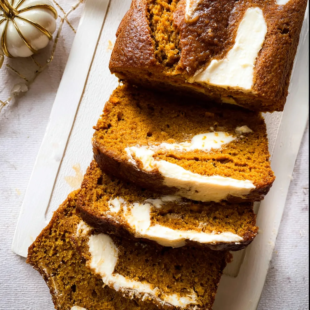Pumpkin Bread With Cream Cheese