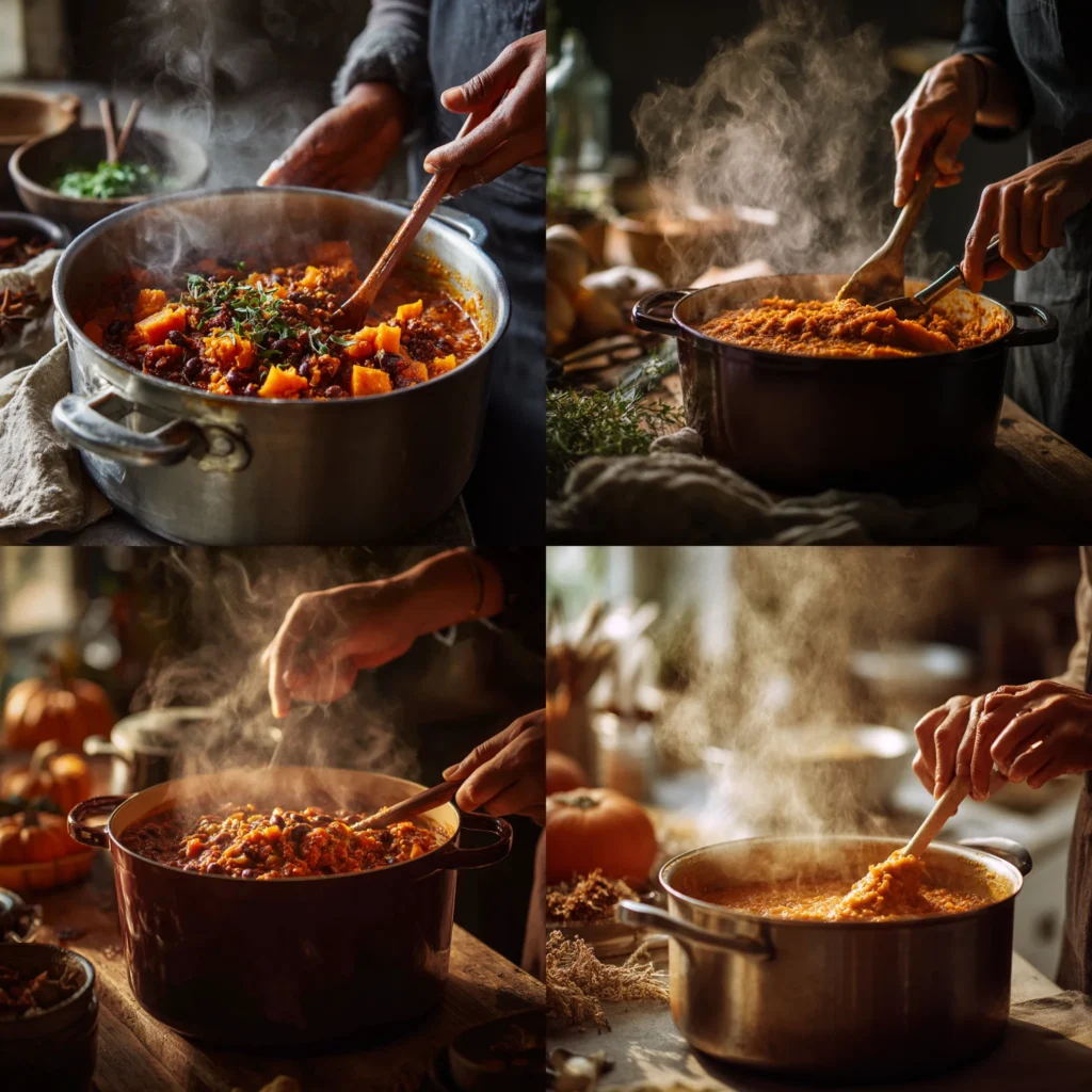 Step-by-Step Instructions Easy Turkey Pumpkin Chili