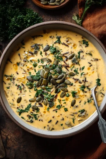 Easy Pumpkin Wild Rice Soup