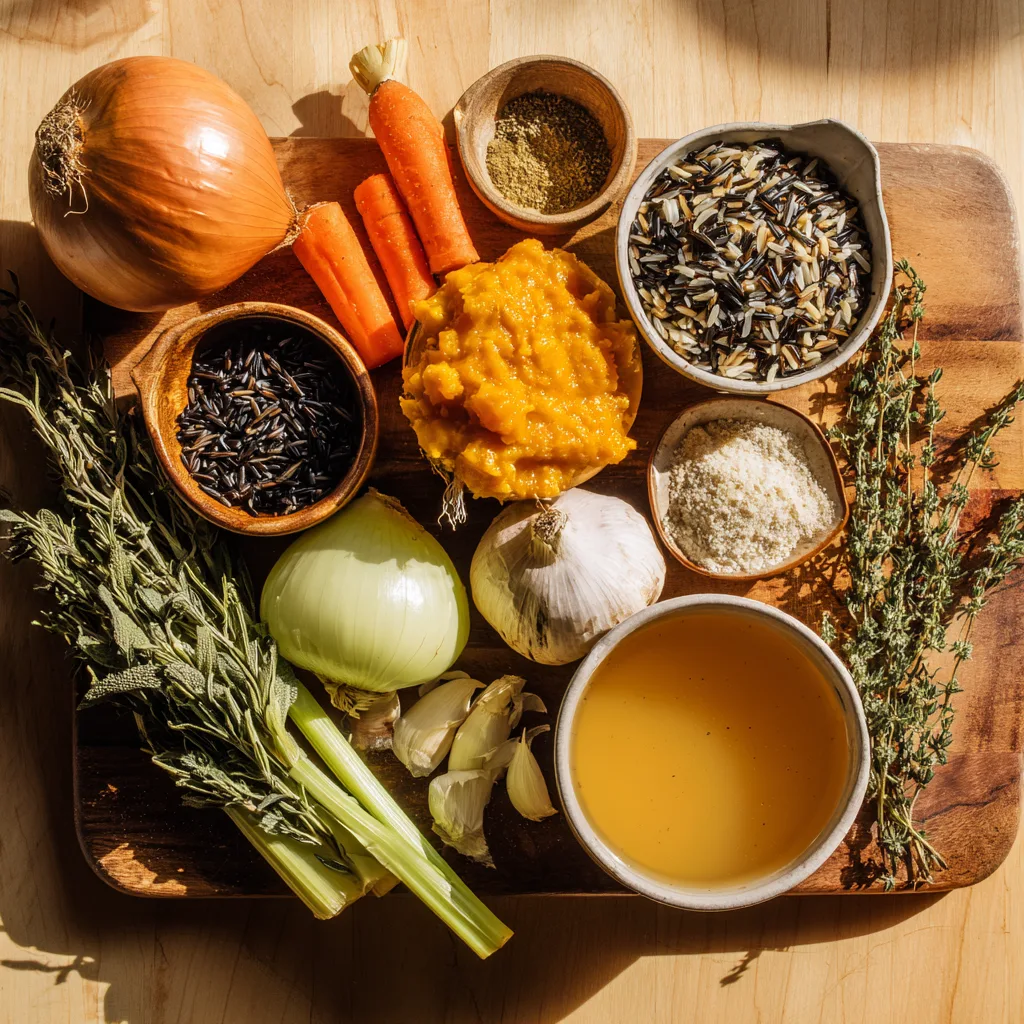 Ingredients You’ll Need Pumpkin Wild Rice Soup