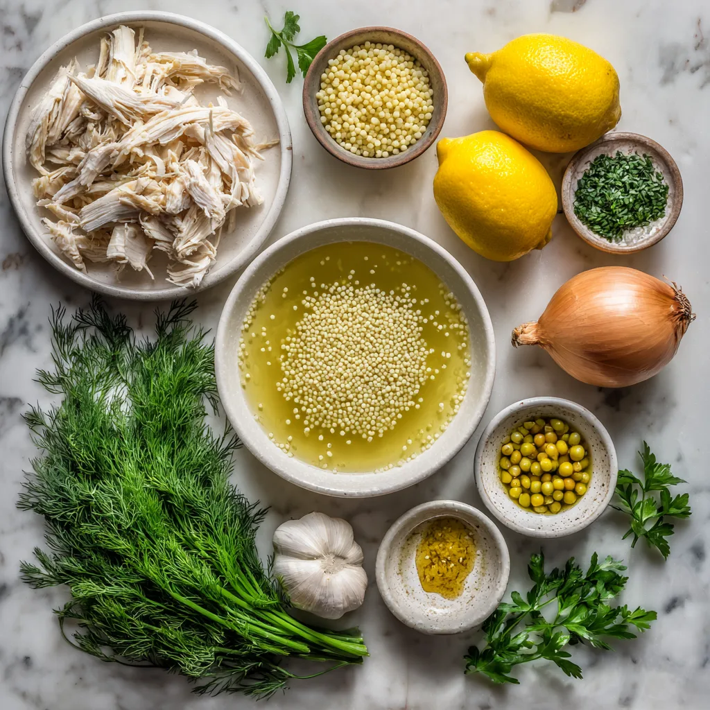 Ingredient Greek Lemon Chicken Soup