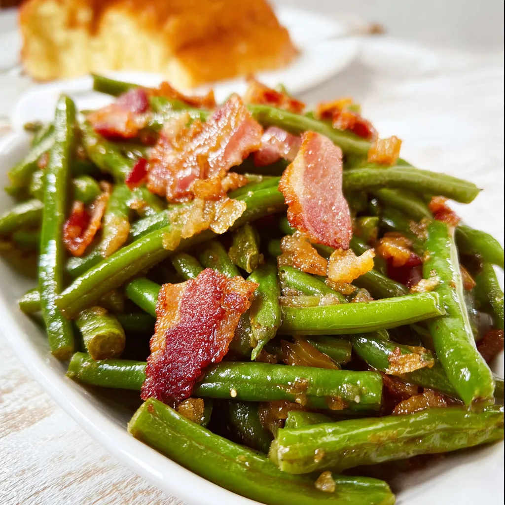 Southern Green Beans and Potatoes and Bacon