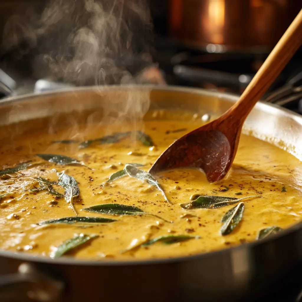 Easy Turkey Meatballs Pumpkin Sage Sauce