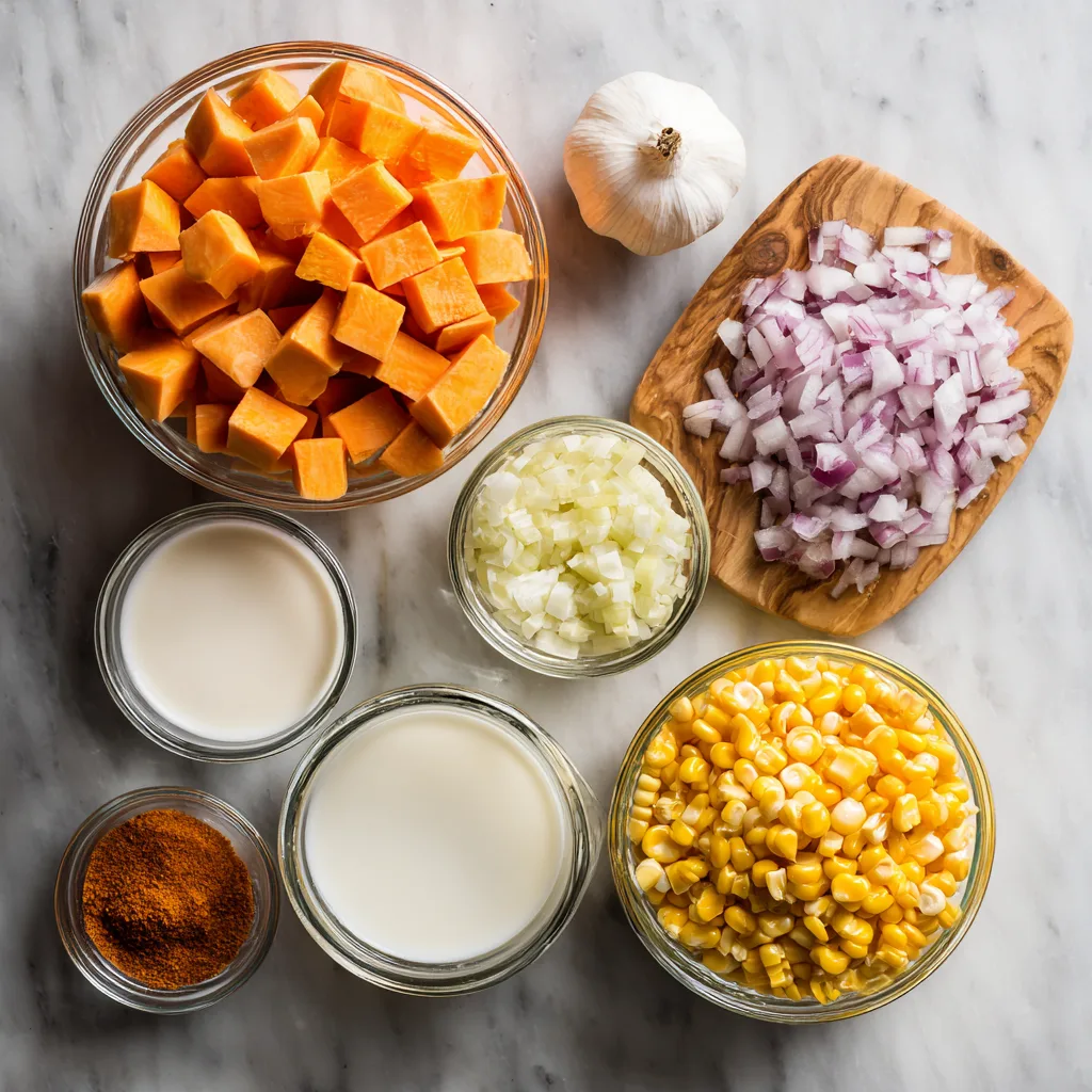 Ingredients You’ll Need Sweet Potato Corn Chowder