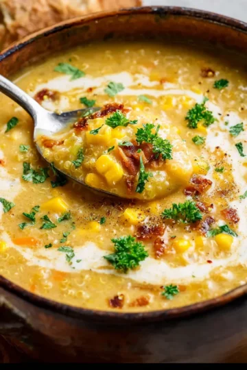 Vegan Quinoa Corn Chowder