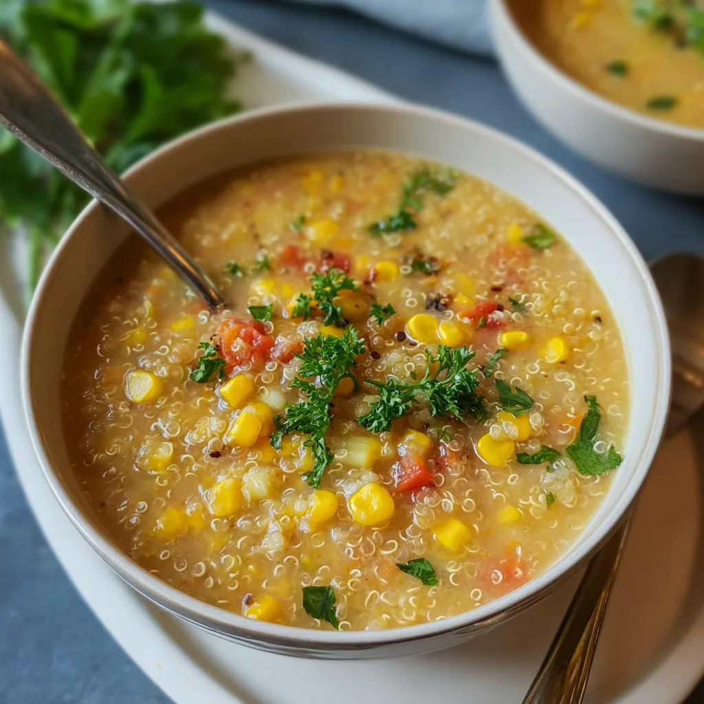 Vegan Quinoa Corn Chowder