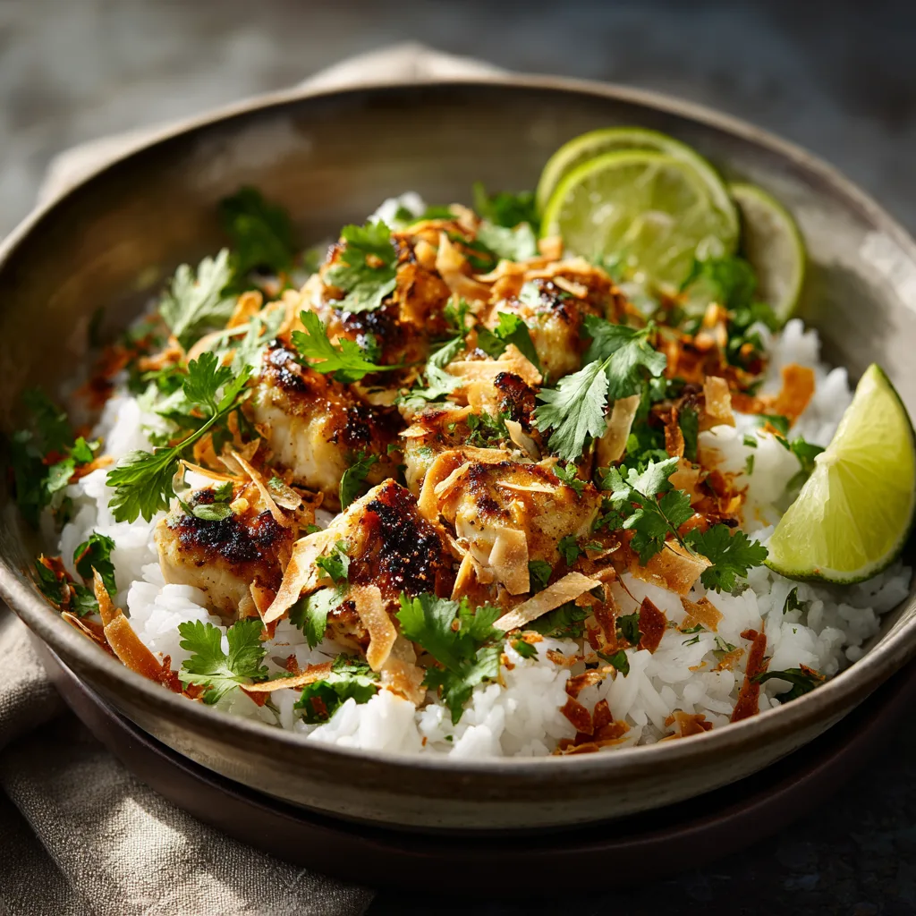  Best Coconut Chicken Rice Bowl 
