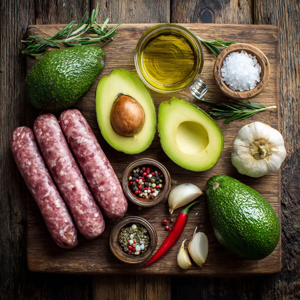 Ingredients You’ll Need Sausage and Avocado Recipe