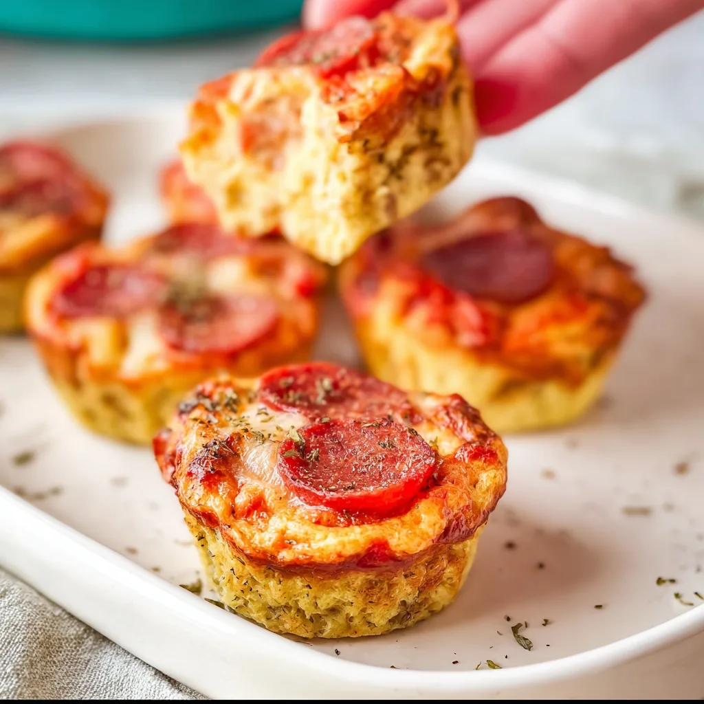 Keto Carnivore Pizza Muffins