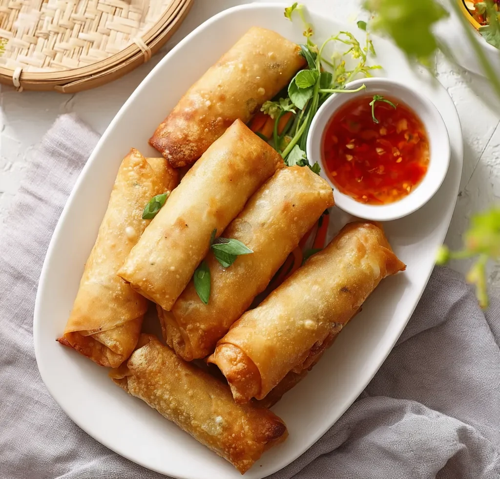 Air Fryer Vegetable Spring Rolls