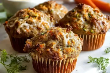 Carrot Zucchini Muffins Fresh Out of the Oven