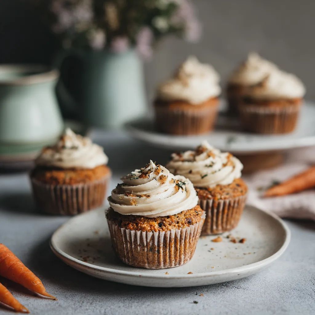 Carrot Cake Cupcakes With Brown Butter Cream Cheese Frosting