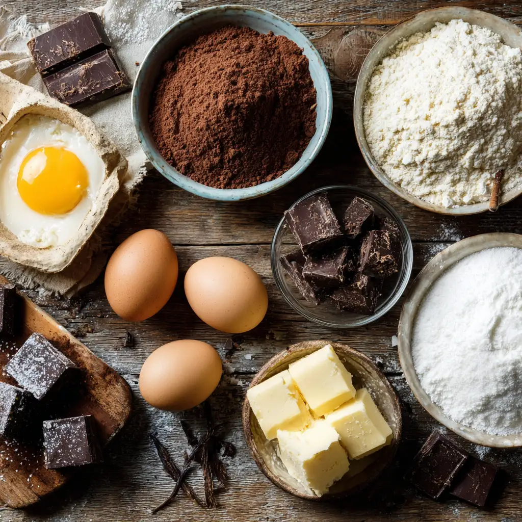 Chocolate Lava Muffins Served with Ice Cream
