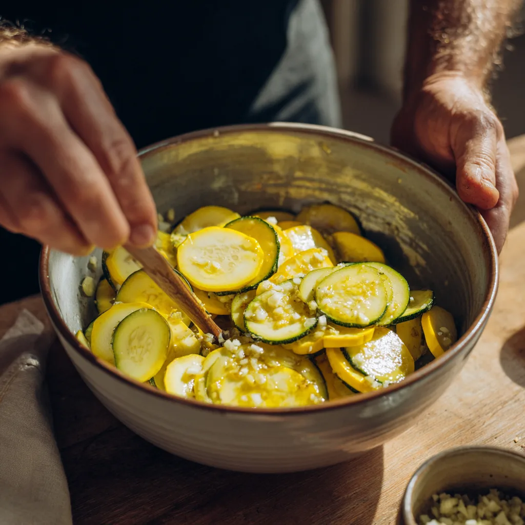 Easy Garlic Roasted Yellow Squash with Crispy Edges
