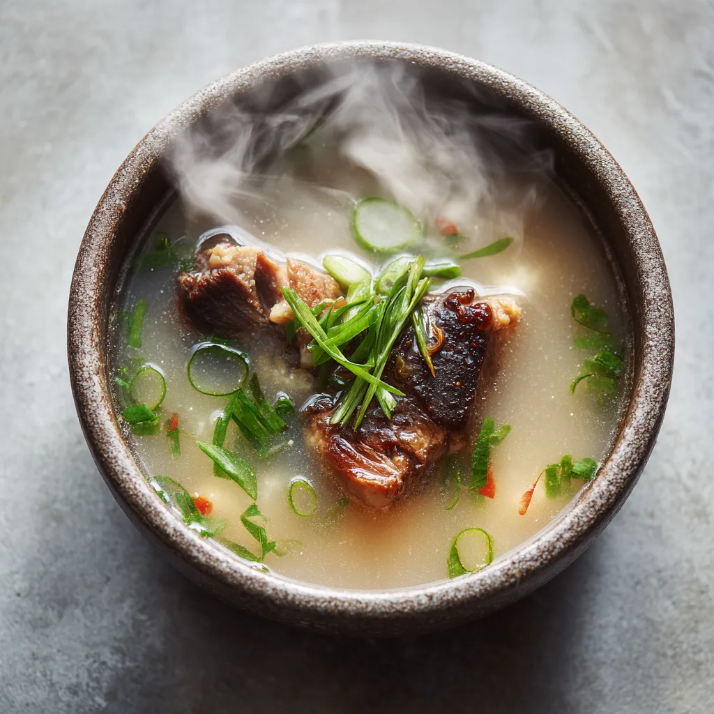 Easy Korean Oxtail Soup (Kkori Gomtang)