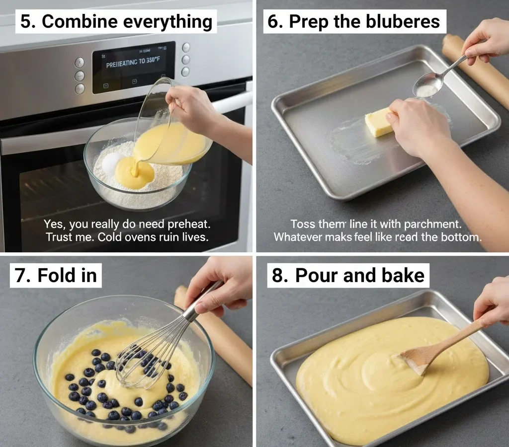 Easy Lemon Blueberry Sheet Cake for Spring & Summer