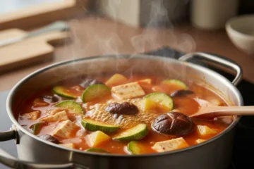Warm Korean Vegetable Soup for Cold Days