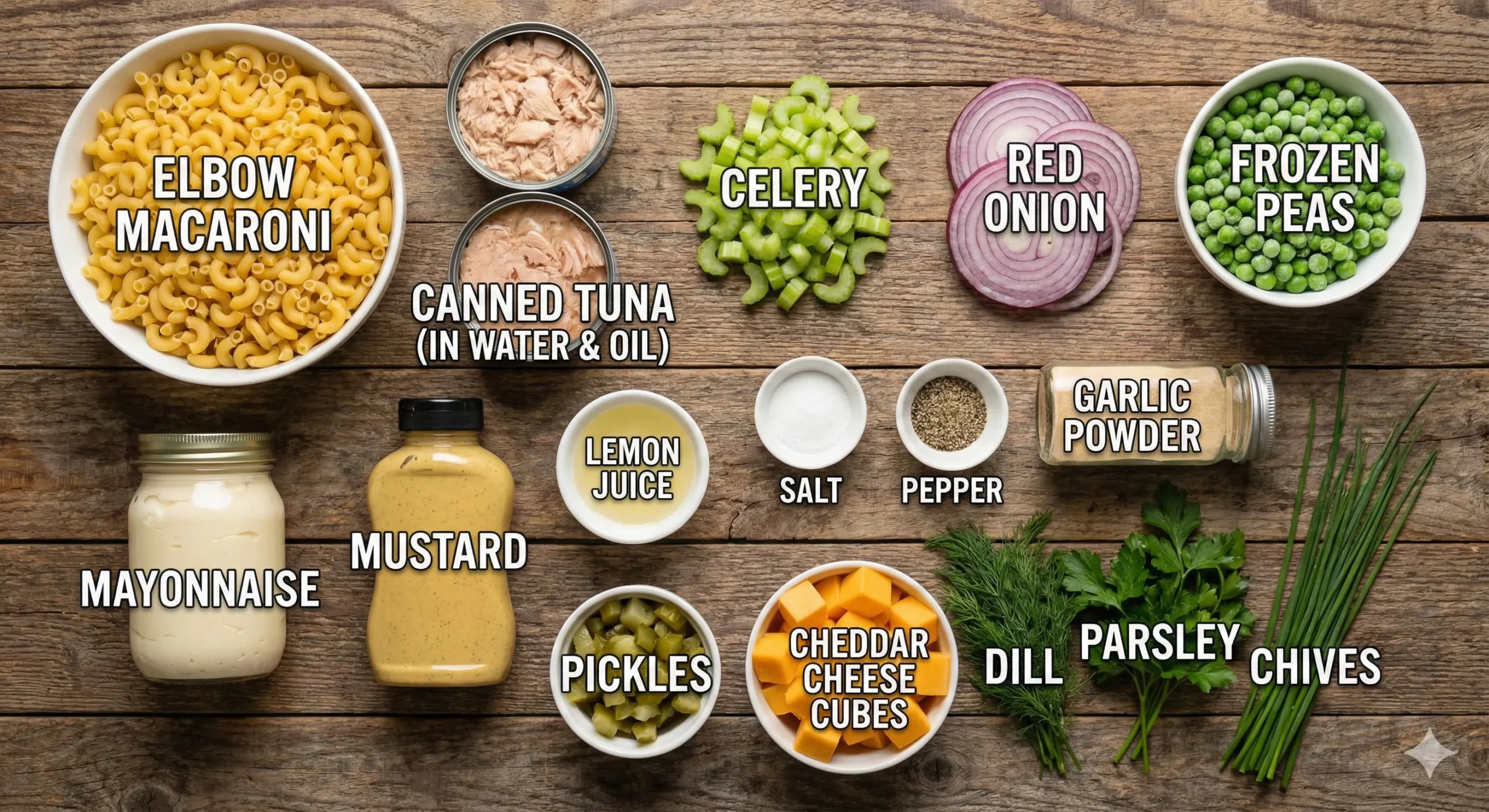 Ingredients You’ll Need Easy Tuna Pasta Salad Recipe