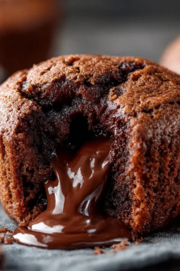 Homemade Chocolate Lava Muffins Dessert
