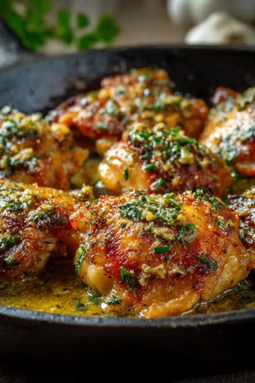 Keto Garlic Butter Chicken Thighs