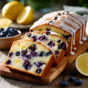 Lemon Blueberry Pound Cake Fresh From the Oven