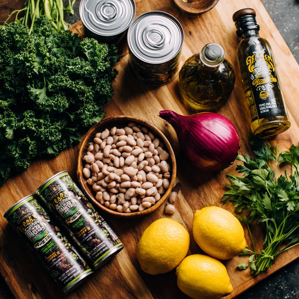 Lemony White Bean Salad Ingredients