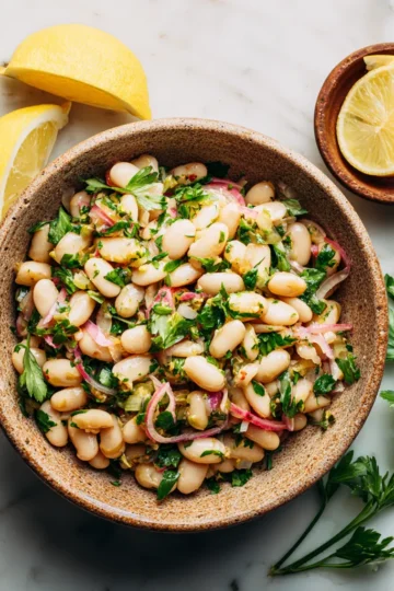 Lemony White Bean Salad Side Dish