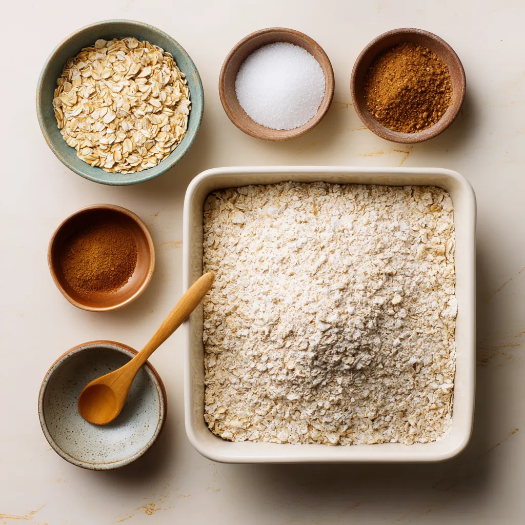 Oatmeal apple breakfast bake stored for meal prep