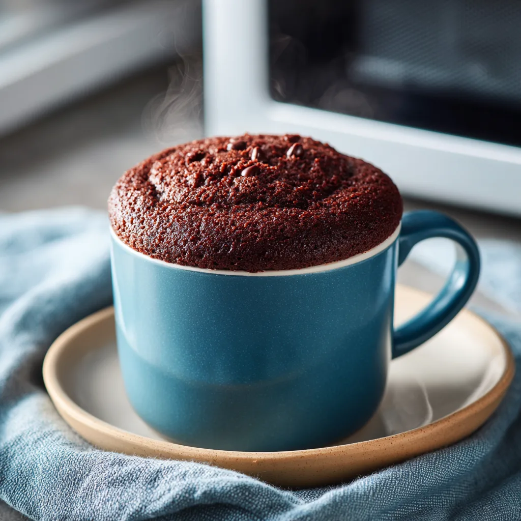 Quick Chocolate Cake in a Mug Microwave Dessert