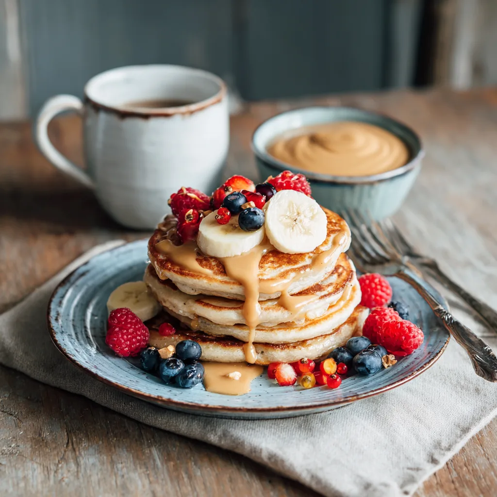 Serving ideas for healthy banana pancakes