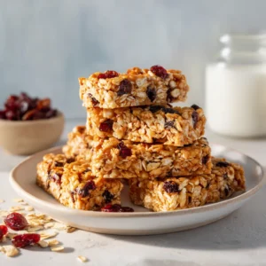 Soft and chewy texture makes this Kid Granola Bar Recipe a favorite.