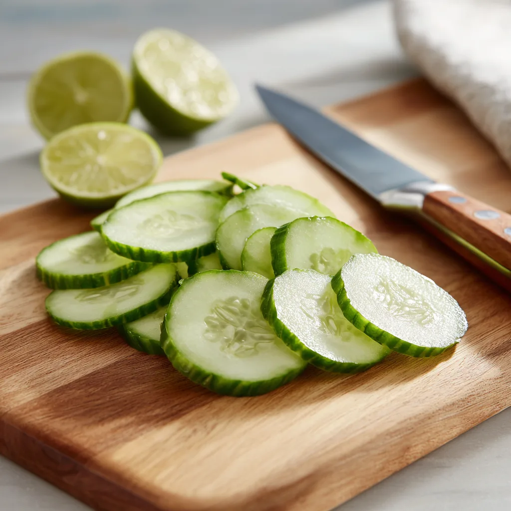 Thin slices make Cucumber Dill Salad extra crisp.