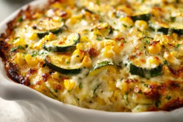 Simple Zucchini Squash Corn Casserole