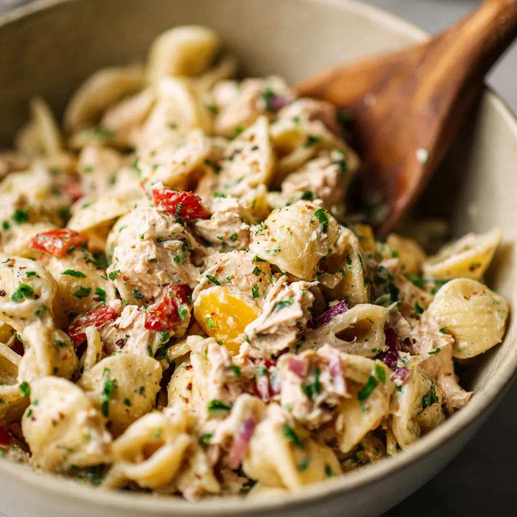 Quick and Easy Tuna Pasta Salad Recipe with Simple Ingredients