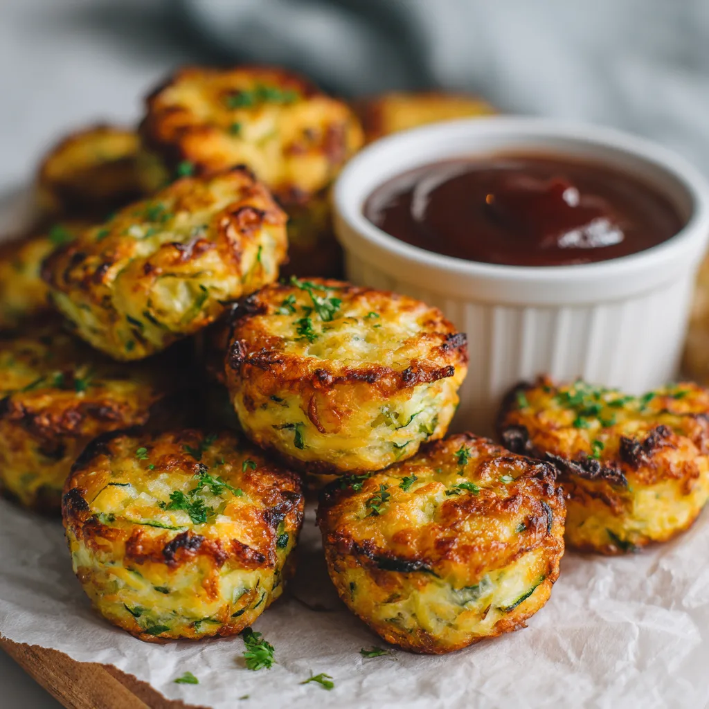Baked Sweet Potato Zucchini Tots (Crispy & Easy Recipe)
