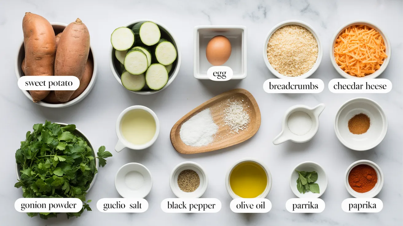 Baked Sweet Potato Zucchini Tots – Healthy, Crispy & Delicious