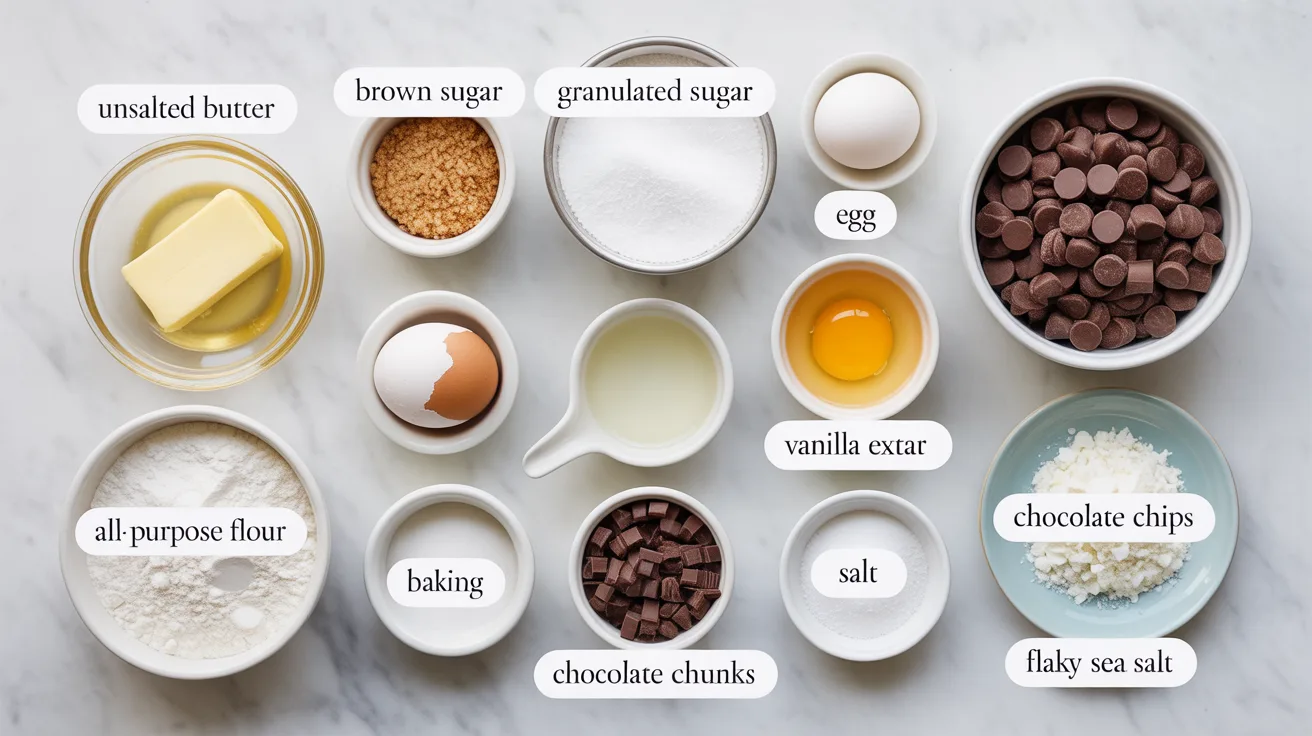 Brown Butter Chocolate Chip Cookies (Bakery-Style & Chewy)