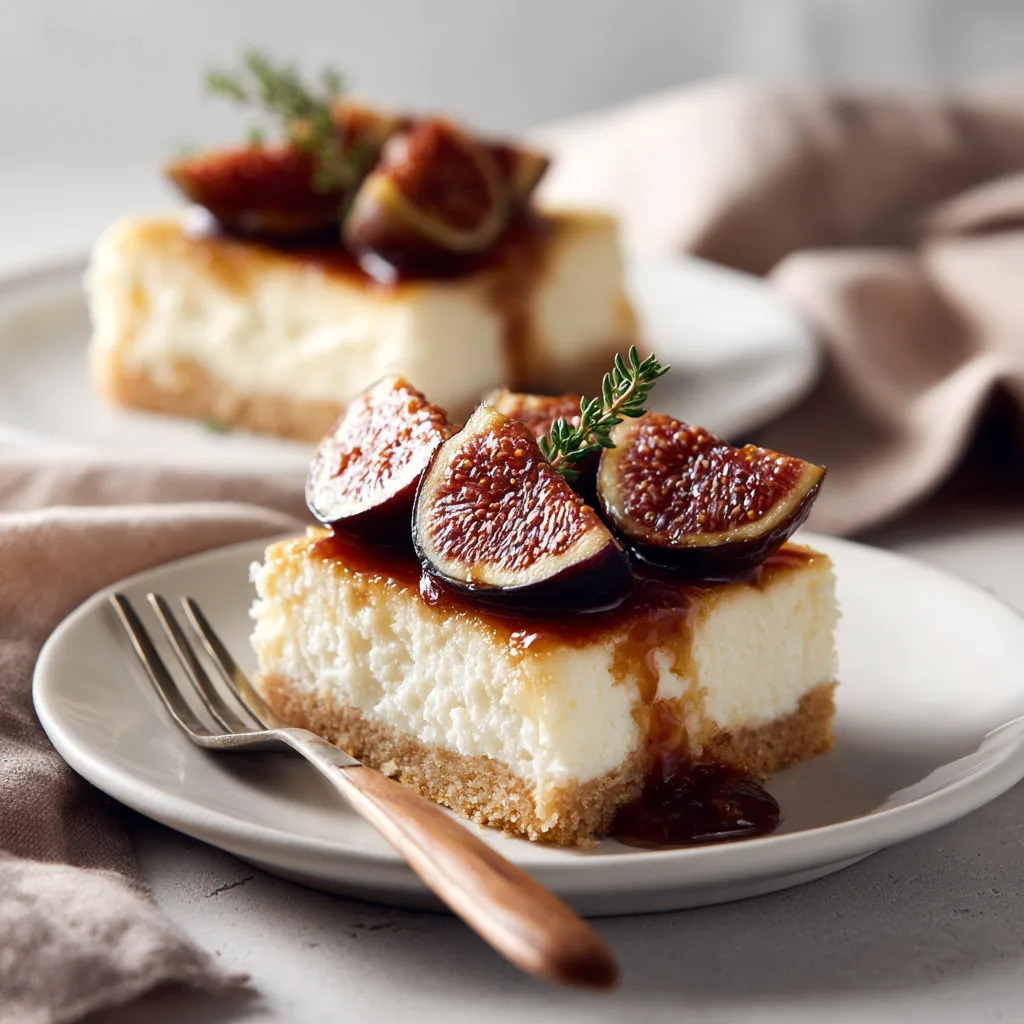 Cheesecake Bars With Honey Roasted Figs You’ll Obsess Over