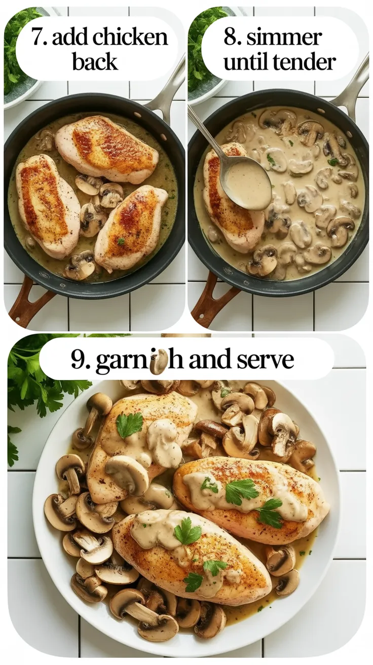 Creamy Chicken With Mushrooms – Simple Comfort Food Favorite