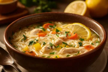 Creamy Lemon Chicken Orzo Soup