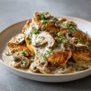 Creamy Mushroom Chicken Dinner – Quick & Comforting