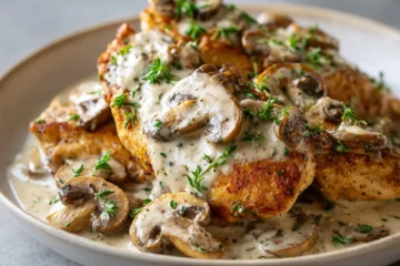 Creamy Mushroom Chicken Dinner – Quick & Comforting