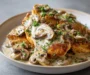 Easy Creamy Mushroom Chicken Recipe (One Pan)