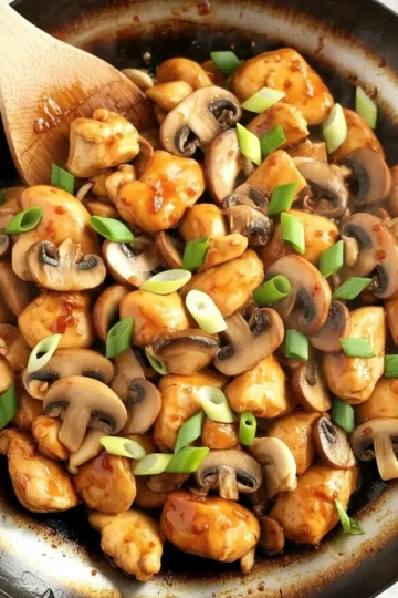 Easy Black Pepper Chicken with Mushrooms