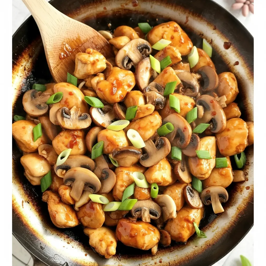 Easy Black Pepper Chicken with Mushrooms