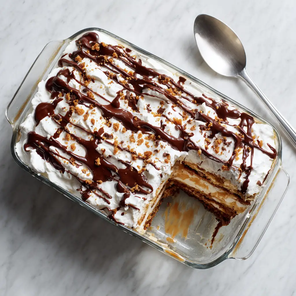 Easy No-Bake Peanut Butter Lasagna Dessert