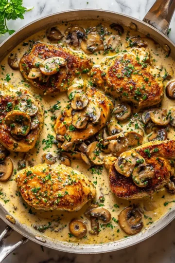 Garlic Mushroom Chicken – One-Pan Comfort Food Made Easy