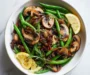 The Best Green Beans with Caramelized Shallots and Mushrooms