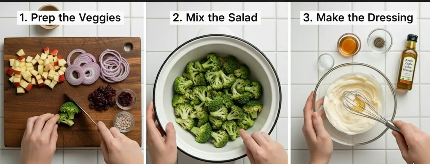 Healthy Honeycrisp Apple Broccoli Salad