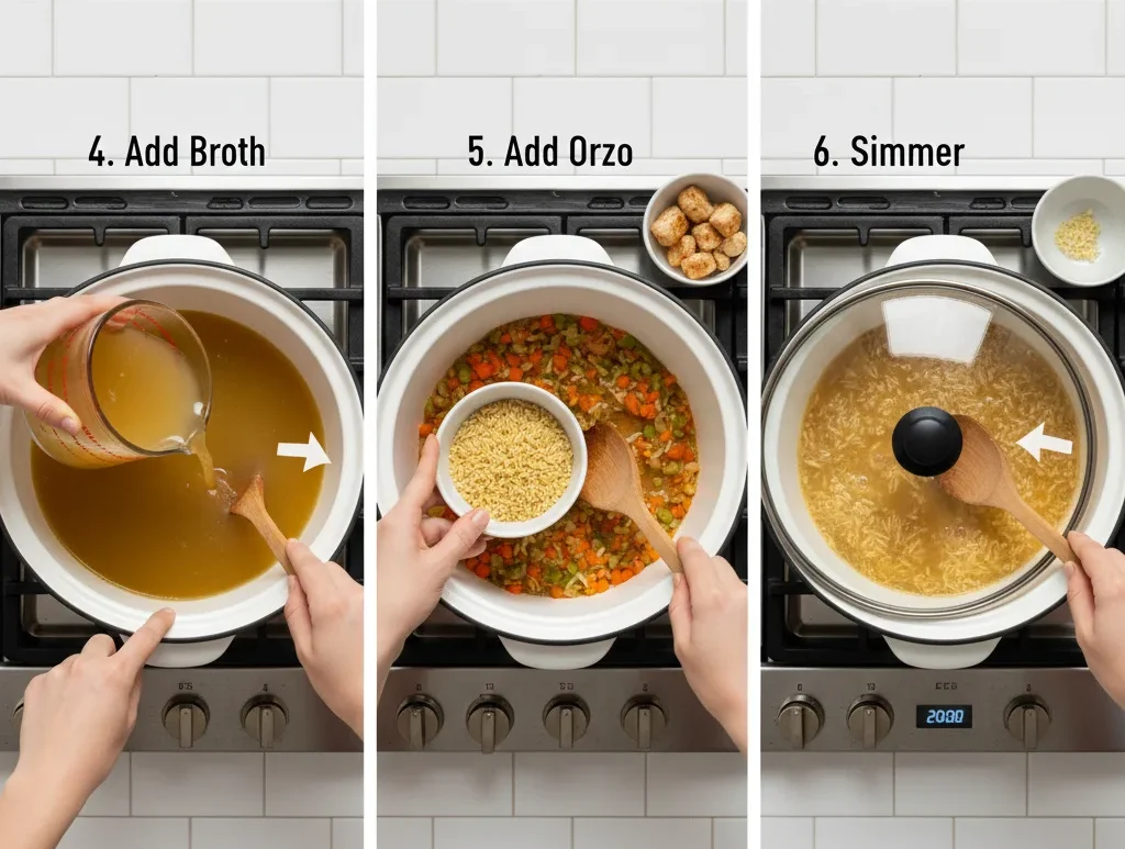 Healthy Lemon Chicken Orzo Soup